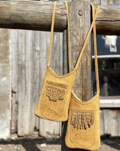 Handmade Buckskin Crossbody