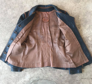 70's North Beach Leather Lambskin Jacket
