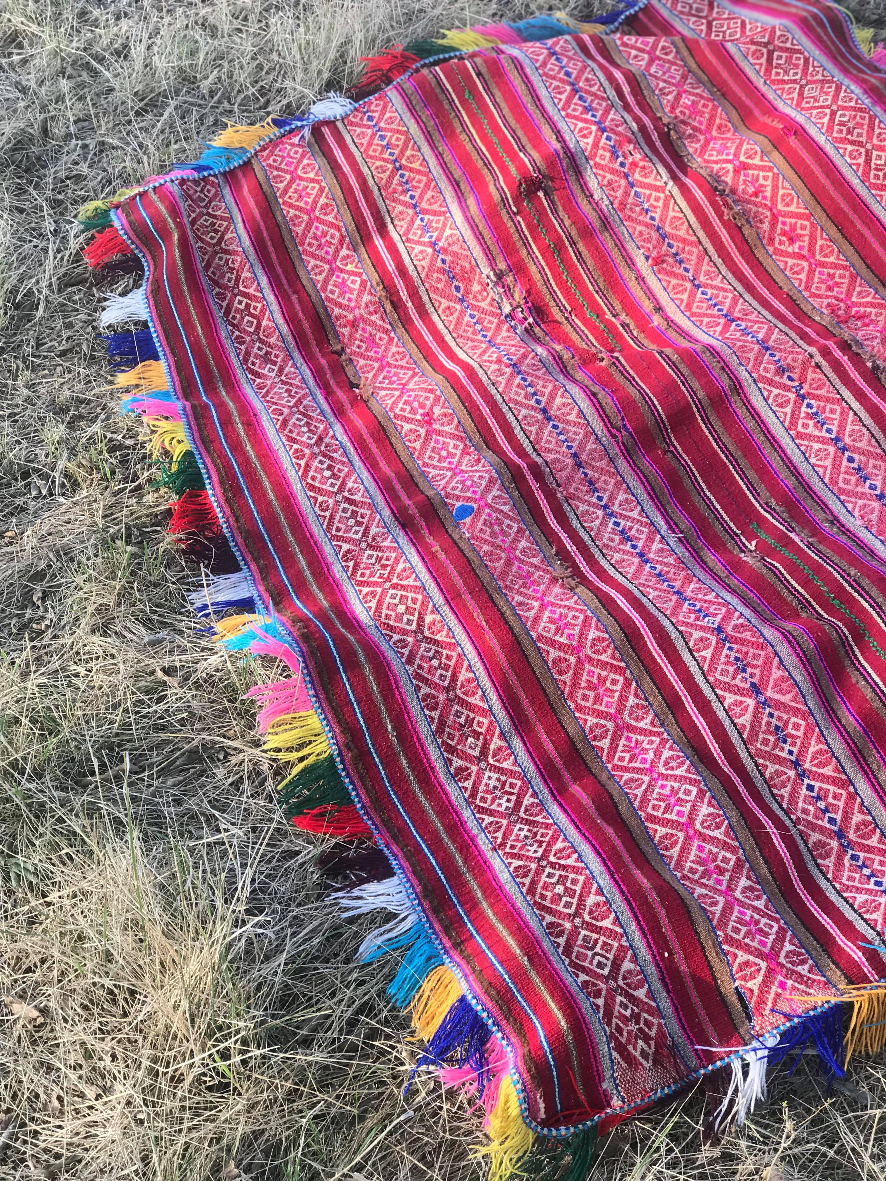 Vintage Peruvian Overlay/Blanket