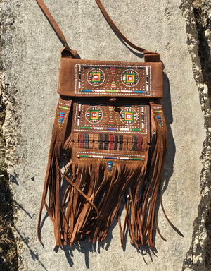 Berber Nomad Bag {saddle brown}