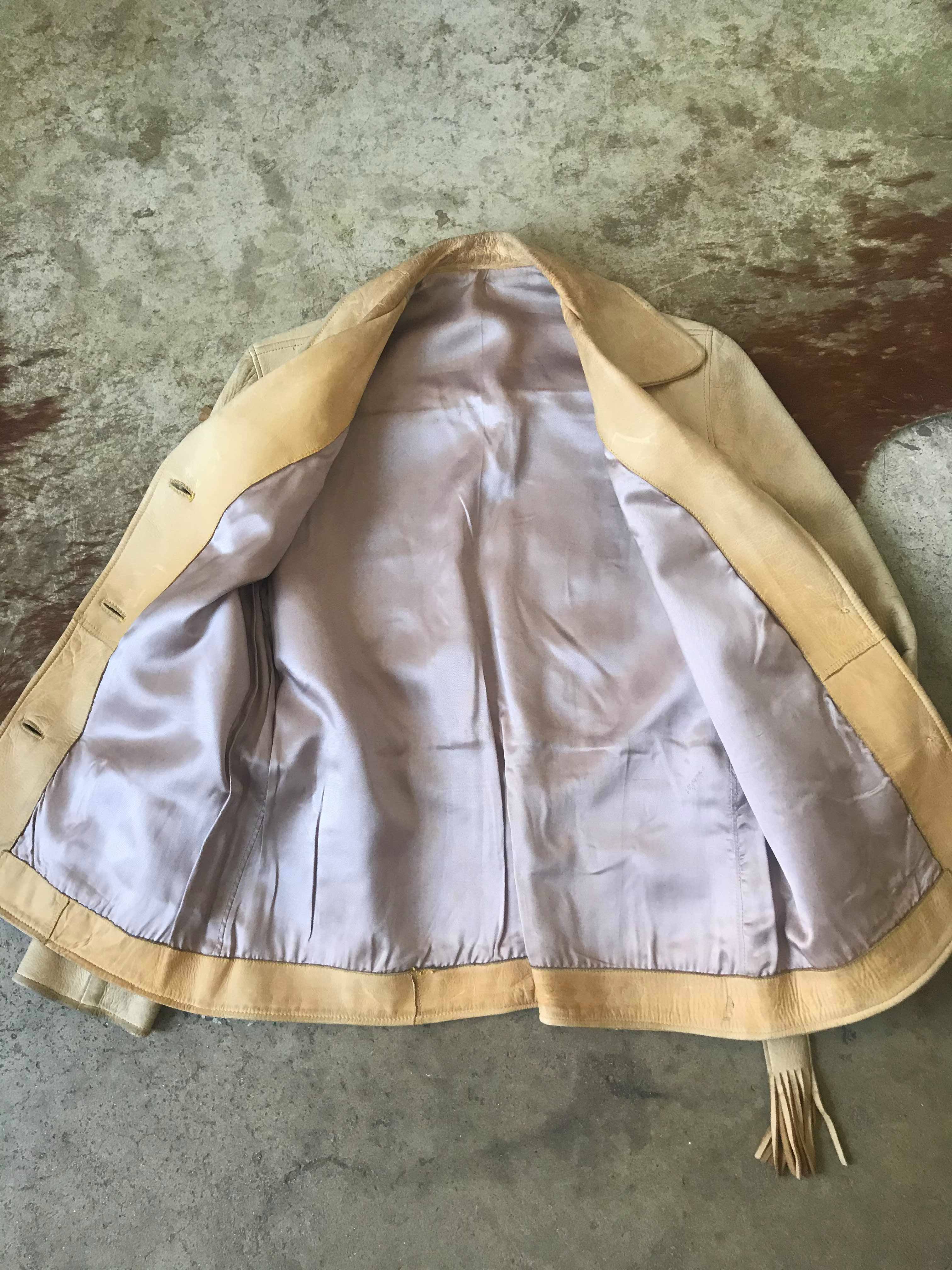 50's Belted Deerskin Jacket