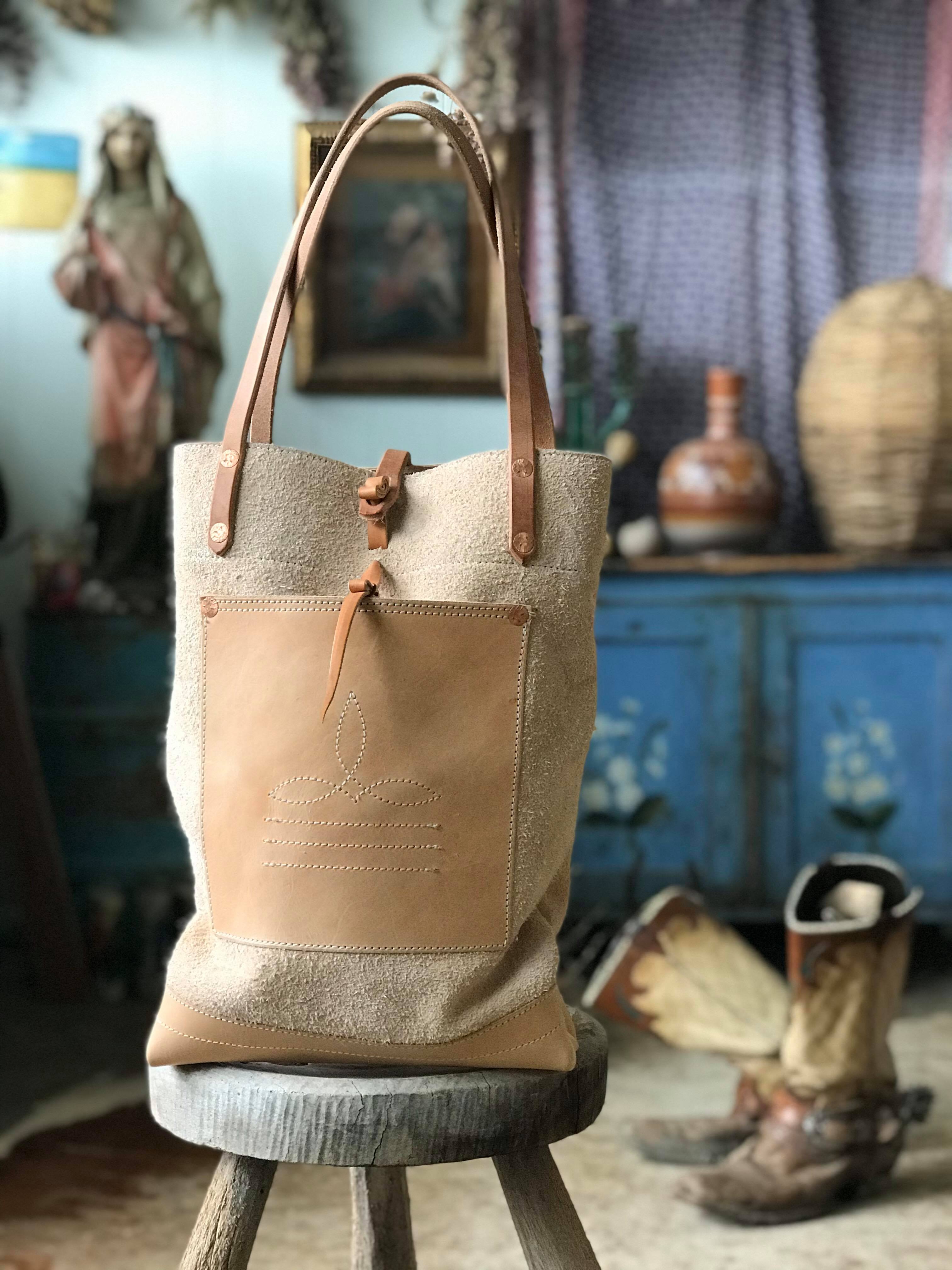 Handmade Rough Out Tote