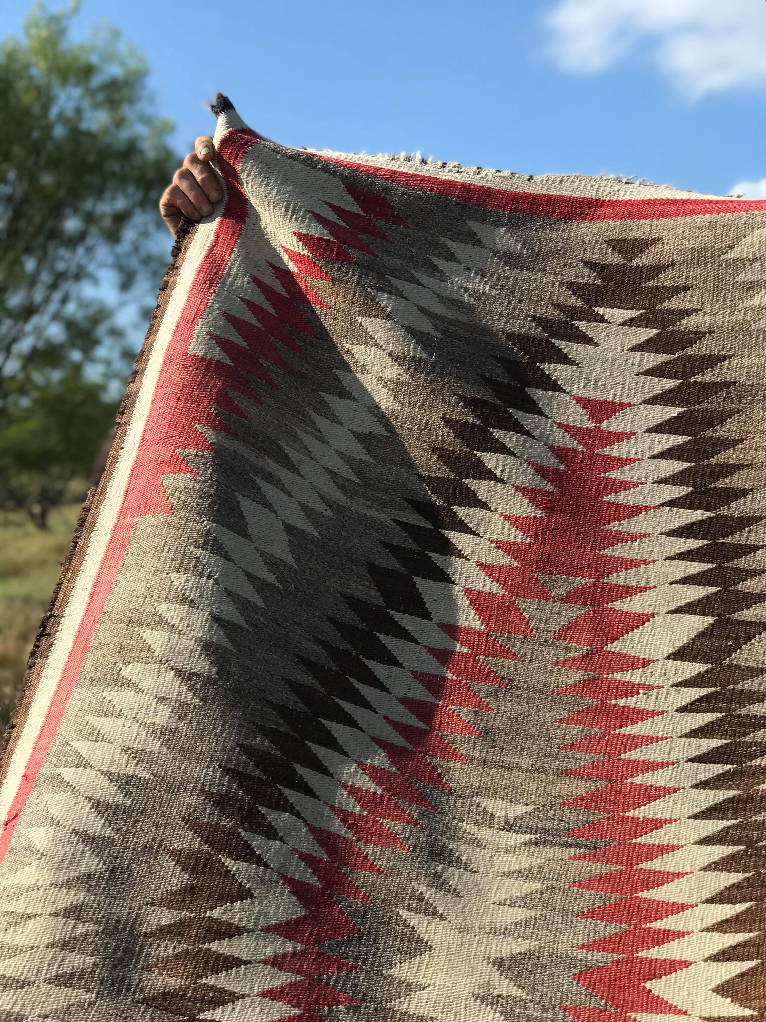 Eye Dazzler Navajo Blanket from the 1930's